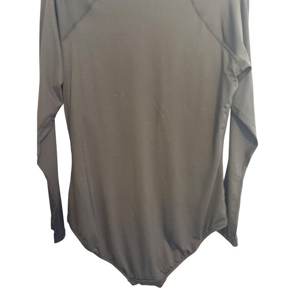 Sea Level Swim Size 14 Black Long Sleeve Zip Front One Piece Swimsuit - Picture 13 of 15